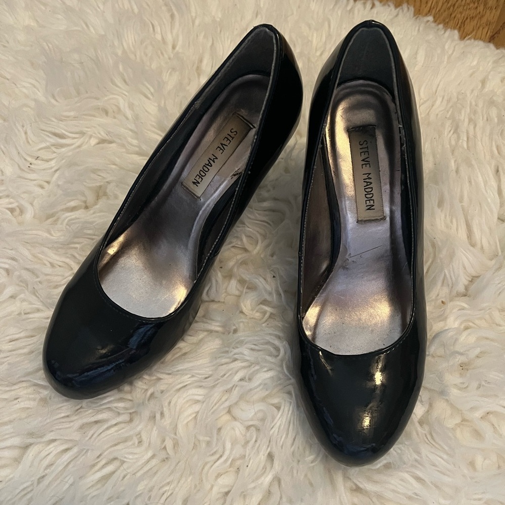 Steve Madden Black Patent High Heels